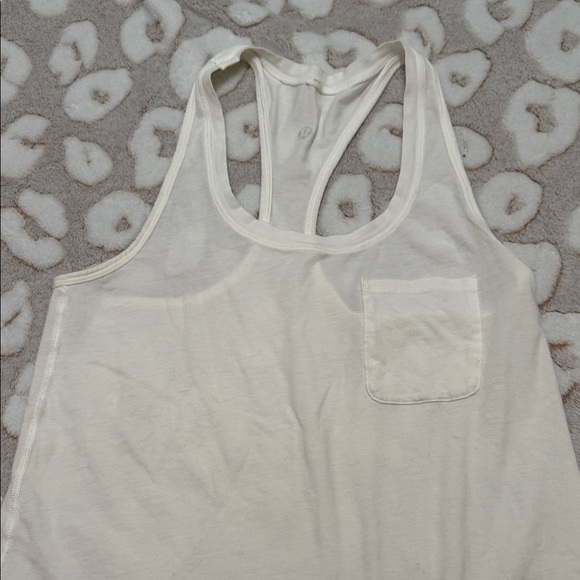 lululemon athletica Cream Racerback Tank Top - Picture 4 of 5
